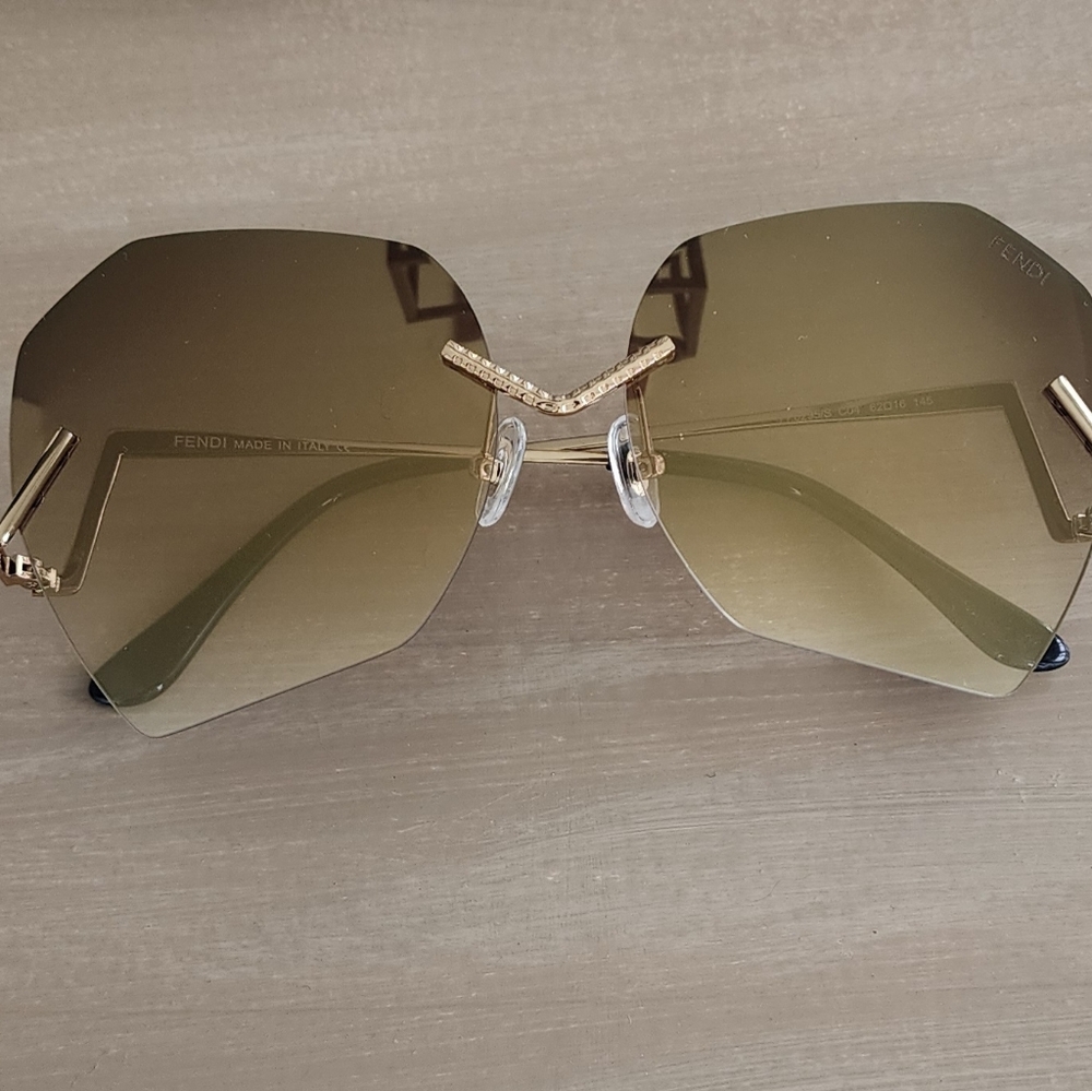 Fendi Gold Women's Sunglasses